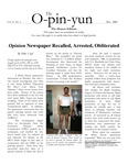 The Opinion - Volume 21, No. 3 November 2007